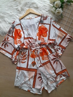 Macaquinho feminino floral malha fria - comprar online