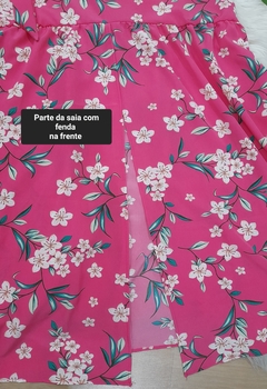 Vestido longo feminino com bojo rosa floral na internet