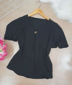 Blusa feminina preta casual - comprar online