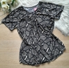 Blusa feminina malha fria estampada com manga