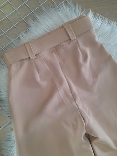 Calça pantalona feminina alfaiataria social cintura alta com cinto - Zapp moda feminina