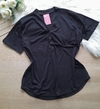 Blusa feminina plus size camisa preta