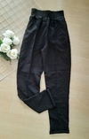 Calça feminina preta social linho