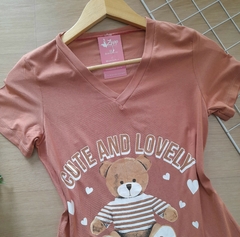 T-shirt camiseta feminina tedy - comprar online