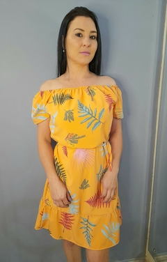 Vestido feminino estampado ciganinha