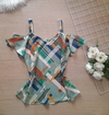 Blusa regata feminina ciganinha estampada alça larga