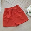 Shorts feminino tactel telha com bolso na frente soltinho e confortável