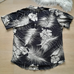 Blusa feminina plus size camisa estampada na internet