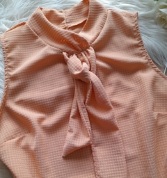 Blusa regata feminina com laço rosê - comprar online