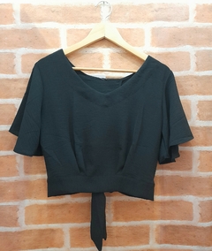 Cropped feminino social preto duna - comprar online