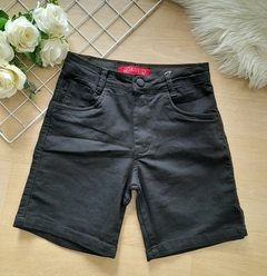 Shorts Bermuda meia coxa jeans sarja feminino preto na internet