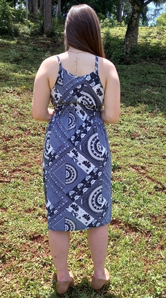 Vestido alcinha feminino midi malha fria - comprar online