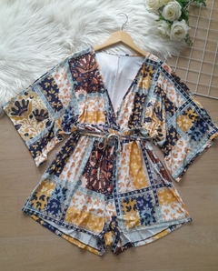 Macaquinho feminino floral malha fria - comprar online
