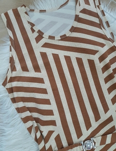 Vestido feminino regata plus size estampado viscolycra - comprar online