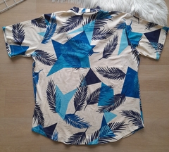 Blusa feminina plus size camisa estampada na internet