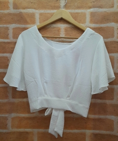 Cropped feminino social branco duna - comprar online