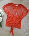 Blusa feminina T-Shirts brilho casual