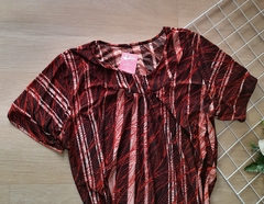 Vestido feminino midi com manga malha fria - comprar online