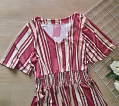 Vestido plus size midi feminino com manga - comprar online