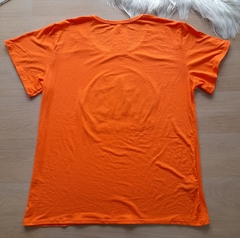 Blusa feminina plus size vicolycra I love you laranja na internet
