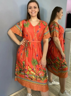 Vestido feminino Midi Floral