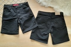 Shorts Bermuda meia coxa jeans sarja feminino preto