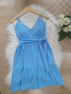 Vestido feminino alcinha azul