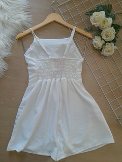Macaquinho branco feminino com bojo - comprar online
