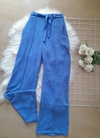 Calça Pantalona feminina azul