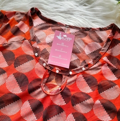 Blusa feminina regata malha fria estampada - comprar online