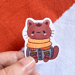 Water-Resistant Sticker – "Cozy Dreamer" on internet