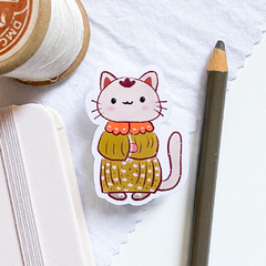 Water-Resistant Sticker – "Cozy and Sweet" - Tuky Waingan Handmade