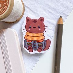 Water-Resistant Sticker – "Cozy Dreamer" - Tuky Waingan Handmade