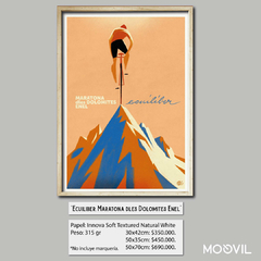 Impresión Giclèe "Ecuiliber #2, maratona dles dolomites 2018" por Riccardo Guasco