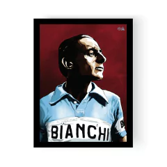 Litografía "Fausto Coppi" por Greg Illustrateur en internet