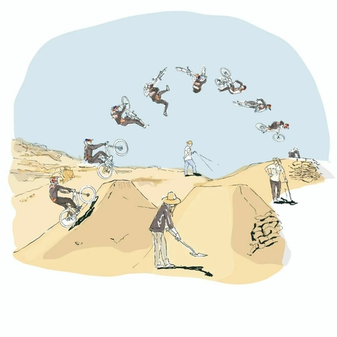 Ilustración Fette "Digo or Die" tamaño A5