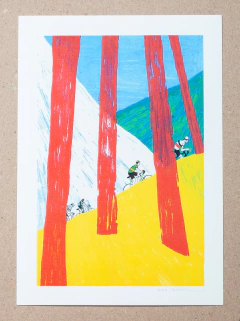 Impresión Glicée "El Secreto de Bartali 2" de Kike Ibañez en internet