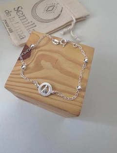 Pulseira nossa senhora com esferas - loja online