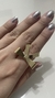 ANEL MAXI LAÇO FOLHEADO A OURO 18K - comprar online