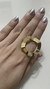 ANEL BOTTON VAZADO FOLHEADO A OURO 18K - comprar online