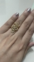 ANEL OVAL ORGANICO FOLHEADO A OURO 18K na internet