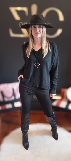 Sweter Cubic Negro y Blanco - tienda online