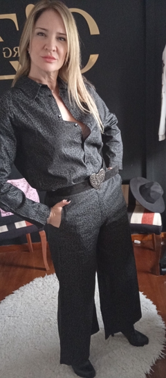 Super Palazo Corte Sastrero Print - tienda online