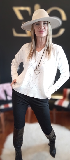 Sweter Cubic Negro y Blanco - comprar online