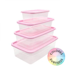 HERMETICO POO RECTANGULAR SET x4