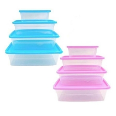 SET x4 HERMETICOS POO RECTANGULAR - comprar online