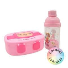 SET LUNCHERA C/ CUBIERTOS + BOTELLA RECTANG. - comprar online