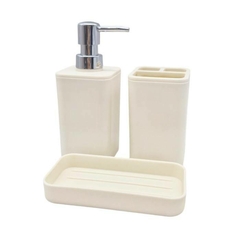 SET DE BAÑO 3pz. SUKA BEIGE - comprar online