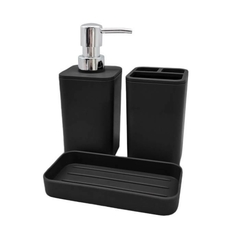 SET DE BAÑO 3pz. SUKA NEGRO - comprar online