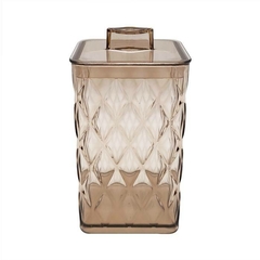 PORTA HISOPOS ACRILICO GLAMOUR AMBAR - comprar online